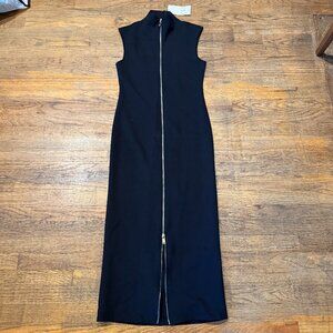 Zara Front Zip Maxi Dress - New with Tags